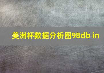 美洲杯数据分析图98db in